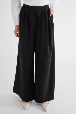 Calças wide legs - Preto