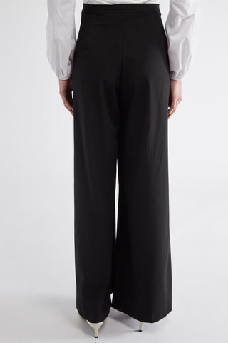 Calças wide legs - Preto