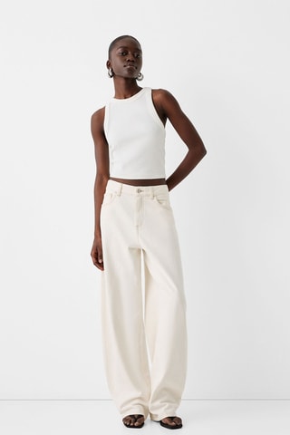 Calças wide legs - Branco