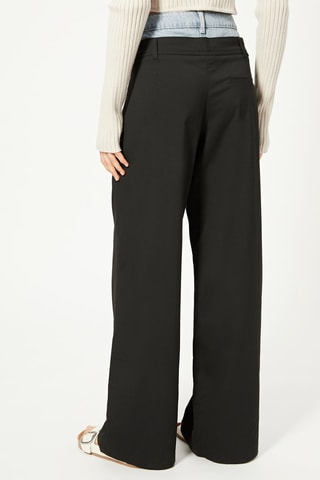 Calças wide legs - Preto