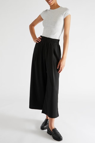 Calças wide legs - Preto