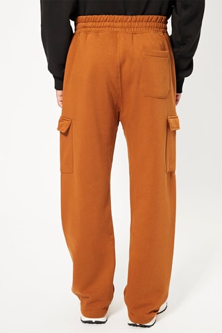 Calças wide legs cargo - Camel