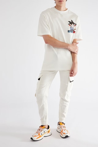 Calças jogger slim - Branco