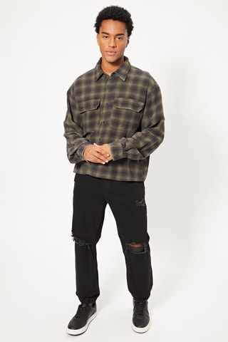 Calças de ganga jogger - Preto