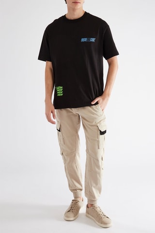 Calças jogger slim - Bege