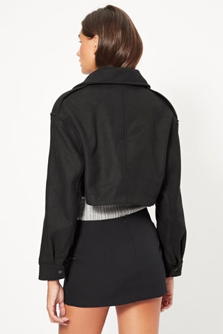 Sobrecamisa curta - Preto