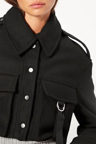 Sobrecamisa curta - Preto