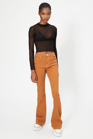 Crop top Preto