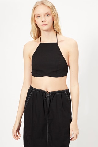 Crop top Preto