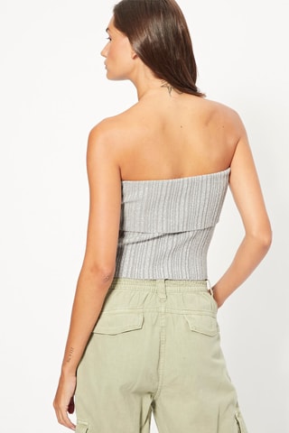 Crop top caicai - Cinzento-claro
