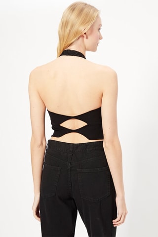 Crop top Preto