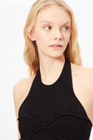 Crop top Preto