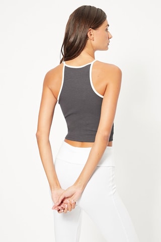 Crop top - Cinzento