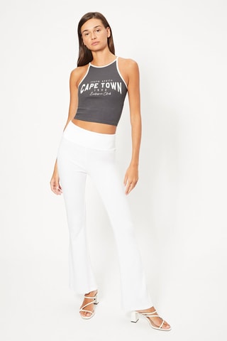 Crop top - Cinzento