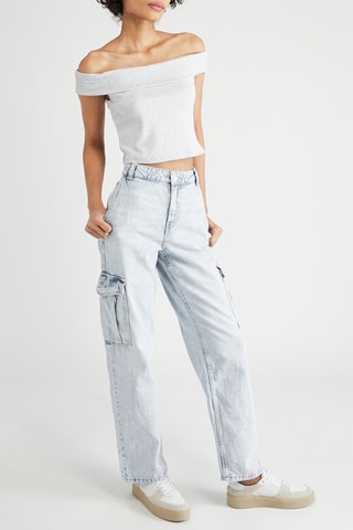 Crop top - Cinzento