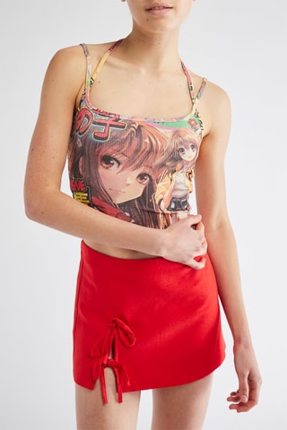 Top - Rosa e preto