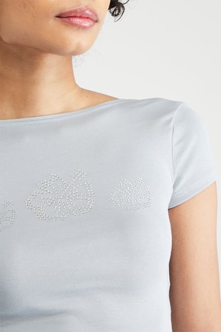 Crop top - Azul-celeste