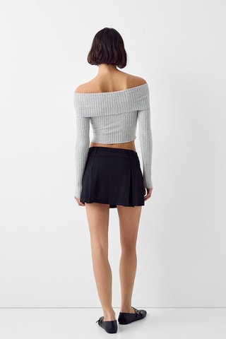 Crop top - Cinzento