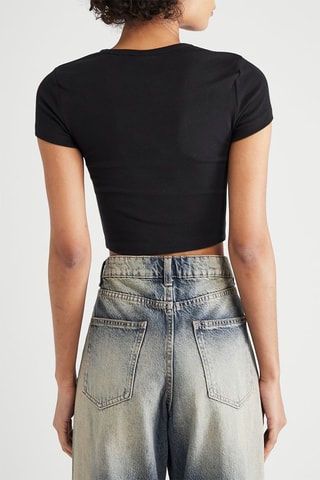 Crop top Hannah Montana - Preto