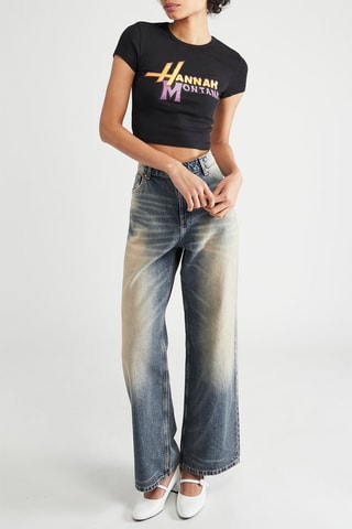 Crop top Hannah Montana - Preto