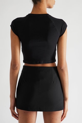 Crop top Donald & Mickey Disney - Preto