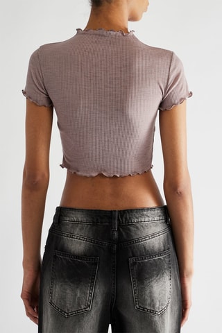 Crop top - Castanho