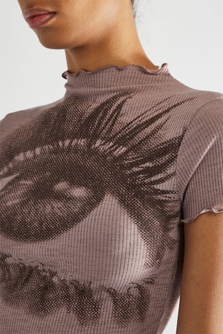 Crop top - Castanho
