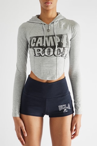 Crop top - Cinzento