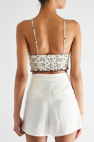 Top - Branco e preto