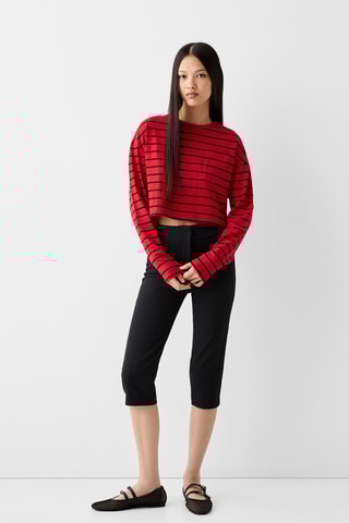 Top - Vermelho e preto