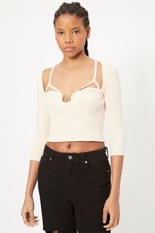 Crop top Bege