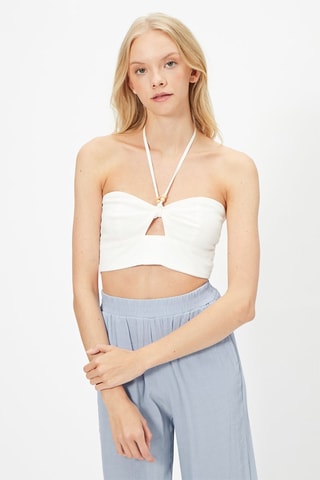 Crop top Branco