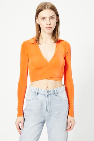 Crop top Laranja