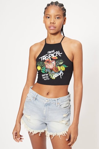 Crop top - Preto