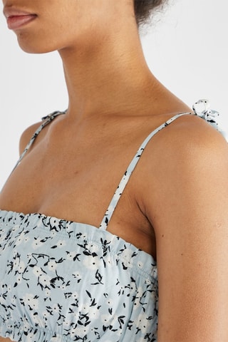 Crop top - Azul-claro