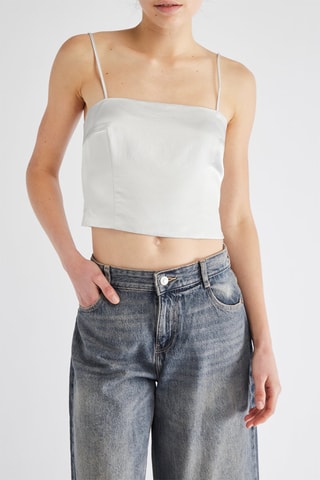 Crop top - Argenté