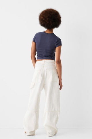 Crop top Myrtle Beach - Azul