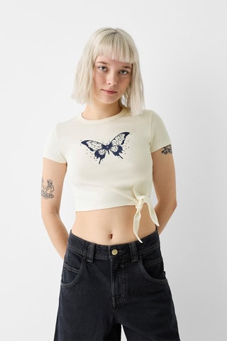 Crop top - Beige