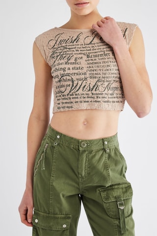 Crop top - Beige