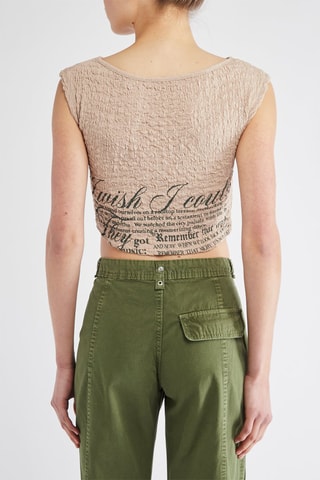 Crop top - Beige