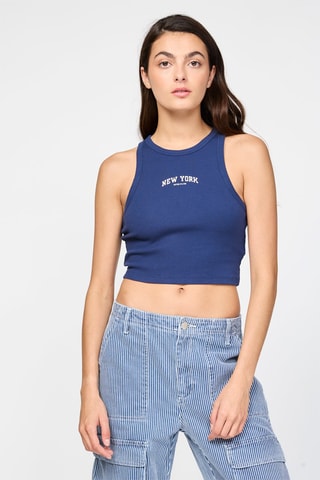 Crop top - Bleu marine
