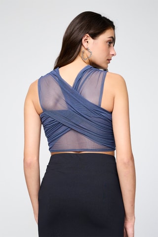 Crop top - Azul-marinho