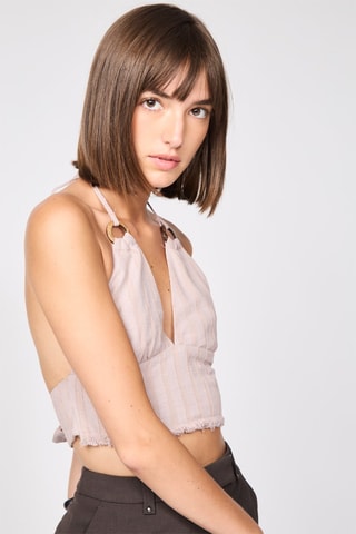 Crop top - Nude