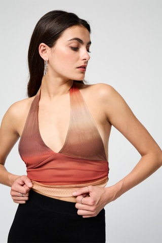 Crop top - Castanho