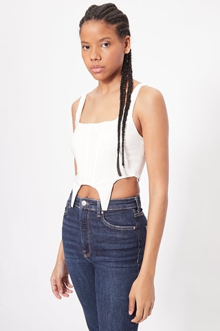 Crop top Blanc