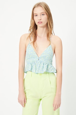 Crop top Turquesa