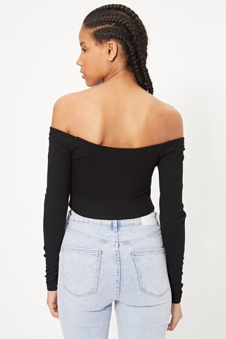Crop top Preto