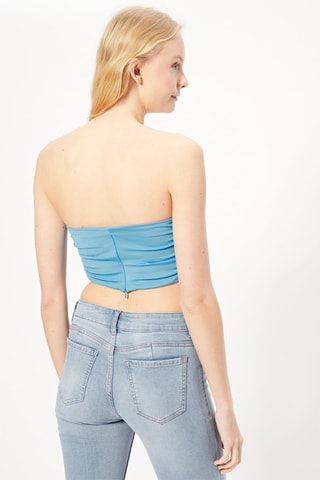 Crop top corpete Turquesa