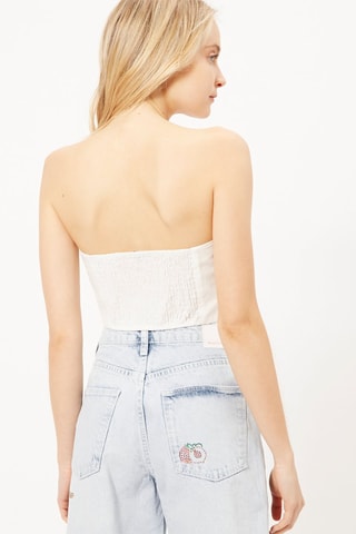 Crop top bustier - Blanc