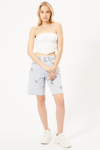 Crop top bustier - Blanc